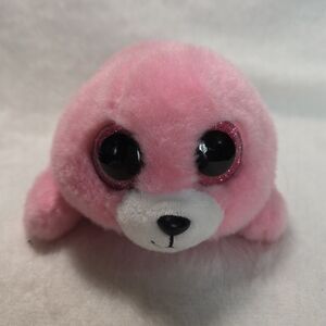 PIERRE Ty Beanie Boos Pink Seal Baby Plush Stuffed Toy 2016 NO HANGTAG
